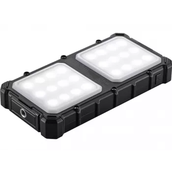 Sandberg Solar Powerbank CampLED 10000, 10000 mAh, programuojamas maitinimo šaltinis (PPS), 3.7 V, 15 W, juoda