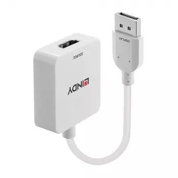 Lindy HDMI 18G į DisplayPort 1.2 keitiklis, 0,095 m, HDMI A tipo (standartinė), DisplayPort, moteriška, vyriška, tiesi