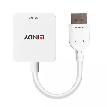 Lindy HDMI 18G į DisplayPort 1.2 keitiklis, 0,095 m, HDMI A tipo (standartinė), DisplayPort, moteriška, vyriška, tiesi