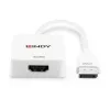 Lindy HDMI 18G į DisplayPort 1.2 keitiklis, 0,095 m, HDMI A tipo (standartinė), DisplayPort, moteriška, vyriška, tiesi