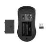 Sandberg Wireless Mouse Saver Black, ambidekstrinė, RF belaidė, 1600 DPI, juoda