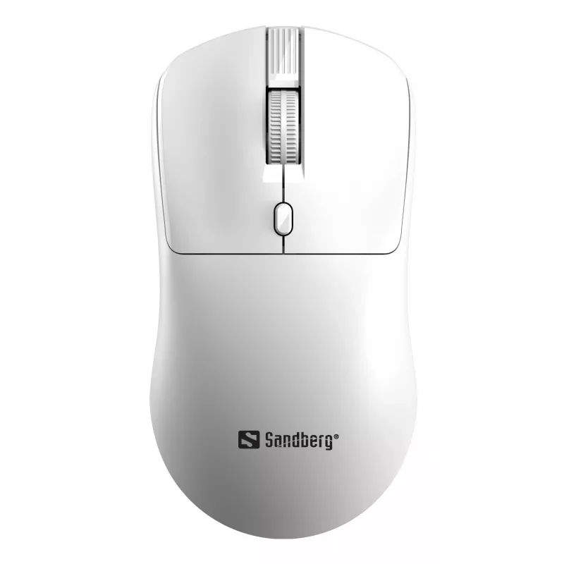 Sandberg Wireless Mouse Saver White, ambidekstrinė, RF belaidė, 1600 DPI, balta