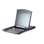 ATEN KL1108VN 8 prievadų Cat5 dvigubo bėgio konsolė su KVM per IP jungikliu, 19 colių LCD, 1U