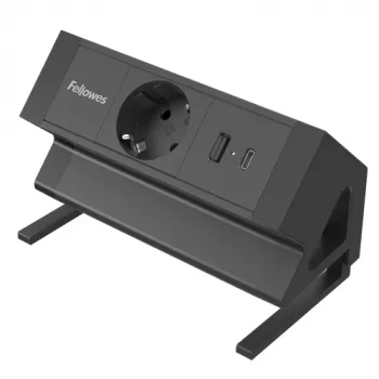 Fellowes 100137172 ilginimo laidas 2 m 1 kištukinis lizdas Juodas
