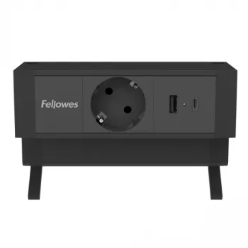 Fellowes 100137172 ilginimo laidas 2 m 1 kištukinis lizdas Juodas