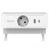 Fellowes 100137173 ilginimo laidas 2 m 1 kištukinis lizdas Baltas