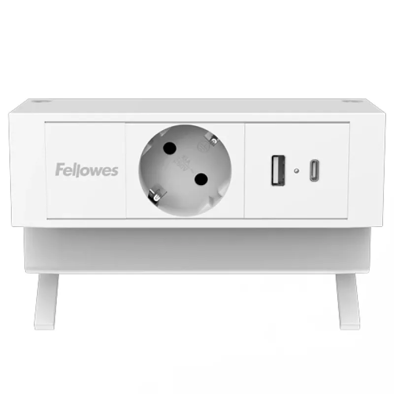 Fellowes 100137173 ilginimo laidas 2 m 1 kištukinis lizdas Baltas