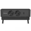 Fellowes 100137182 ilginimo laidas 2 m 2 AC lizdai Juodas