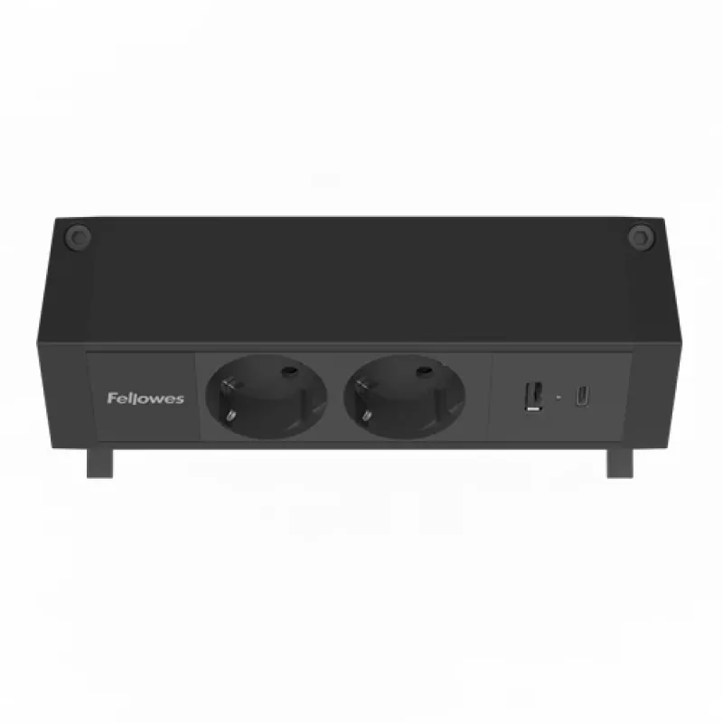 Fellowes 100137182 ilginimo laidas 2 m 2 AC lizdai Juodas