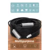 USB-C aktyvus prailginimo kabelis EQUIP 15 m, USB 3.2 Gen 1 (5 Gbps), nikeliuoti kontaktai, juodas