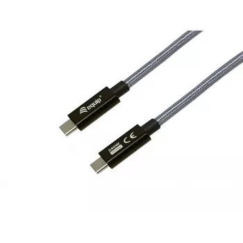 USB-C į USB-C laidas EQUIP 3,0 m — USB 3.2 Gen 2x2, 20 Gbps, PD 240W, 4K@60Hz, juodas