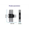 Adapteris USB-C OTG 2-in-1 EQUIP 133479 — 100W PD, 10Gbps, 1x USB-C į 2x USB-C, pilkas
