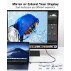 USB į HDMI adapteris EQUIP 133498 (USB-C ir USB-A vyriškas į HDMI, 1080p, aliumininis korpusas, pilka)