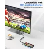 USB į HDMI adapteris EQUIP 133498 (USB-C ir USB-A vyriškas į HDMI, 1080p, aliumininis korpusas, pilka)