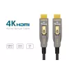 EQUIP HDMI 2.0 aktyvus optinis kabelis 10 m, nuimama jungtis Type-A/Type-D, 4K/60Hz, 18 Gbit/s, paauksuoti kontaktai