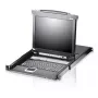 ATEN CL5708N stovo konsolė 48,3 cm (19 colių) juoda 1U