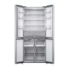 Laisvai pastatomas šaldytuvas šaldiklis Xiaomi Mijia Cross Door 502L – bendras 502 L (šaldytuvas 326 L / šaldiklis 176 L), No Frost, energijos klasė E, aukštis 191,2 cm, 37 dB, šlifuotas sidabras