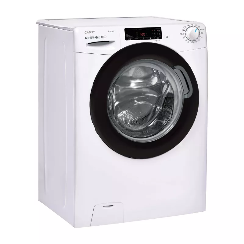 Candy Smart CSS 127TWB5/1-S skalbimo mašina, priekinis pakrovimas, 7 kg, 1200 aps./min., balta