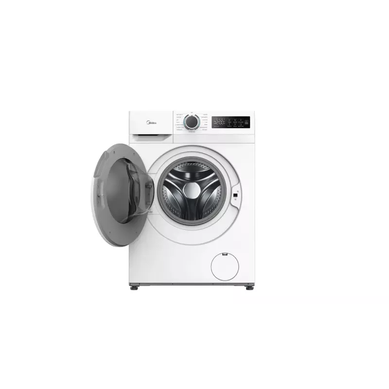 Priekinio pakrovimo skalbimo mašina Midea MF110W80BA10/W-HR – 8 kg, 1400 aps./min., A energijos klasė, LED ekranas, garo funkcija, 60×48 cm