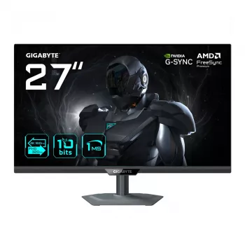 27 colių GIGABYTE G27UP 4K UHD žaidimų monitorius — 3840x2160, Dual Mode 4K160Hz/FHD320Hz, 1 ms, 400 cd/m², HDR10, HDMI 2.1, DisplayPort 1.4