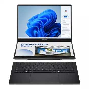 Nešiojamas kompiuteris ASUS Zenbook Duo UX8406CA-QL287W 14 col. OLED Touch FHD 1920x1200 Intel Core Ultra 7 255H 16GB LPDDR5X 1TB SSD Intel Arc Windows 11 Home