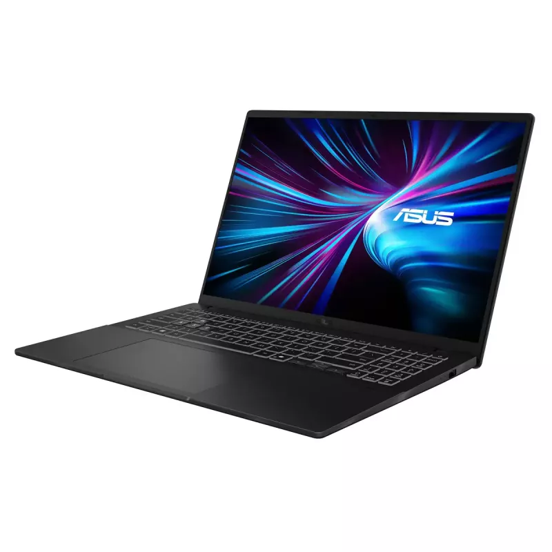 Nešiojamas kompiuteris ASUS V3607VP-RP020W V16 — 16 colių WUXGA (1920×1200) Antirefleksinis, Intel Core 7 10 branduolių 2,5/5,2 GHz, 16 GB DDR5, NVMe PCIe4 SSD + 1 TB H-HDD, RTX 5070 8 GB GDDR7, WIN11 Home