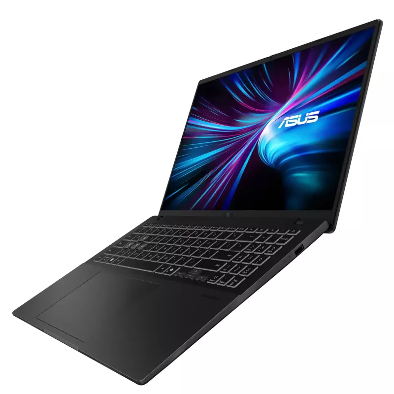 Nešiojamas kompiuteris ASUS V3607VP-RP020W V16 — 16 colių WUXGA (1920×1200) Antirefleksinis, Intel Core 7 10 branduolių 2,5/5,2 GHz, 16 GB DDR5, NVMe PCIe4 SSD + 1 TB H-HDD, RTX 5070 8 GB GDDR7, WIN11 Home
