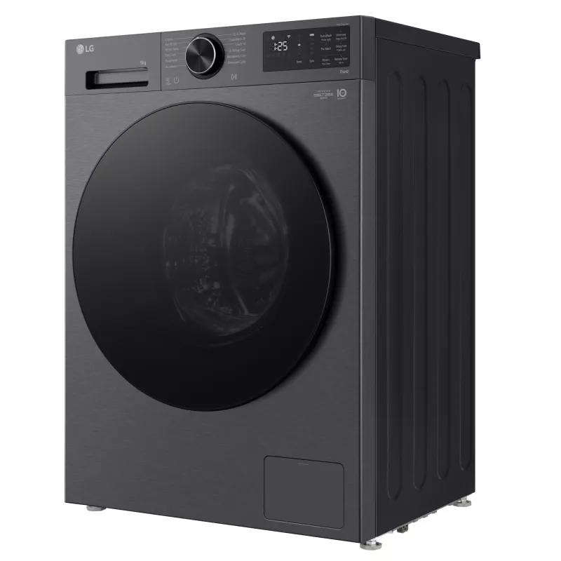 LG F2X50S9TBB skalbimo mašina, priekinis pakrovimas, 9 kg, 1170 aps./min., juoda