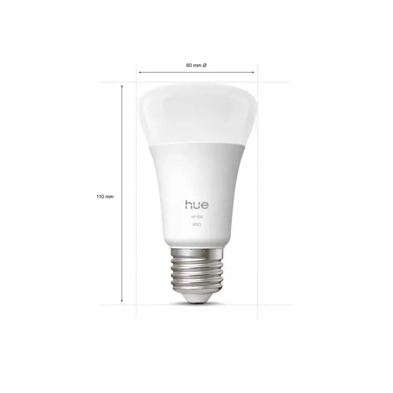 Philips Hue W 810 A60 2P EU E27 7 W šilta balta iki vėsiai balta šviesa Bluetooth, Zigbee