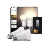 Philips Hue W 810 A60 2P EU E27 7 W šilta balta iki vėsiai balta šviesa Bluetooth, Zigbee