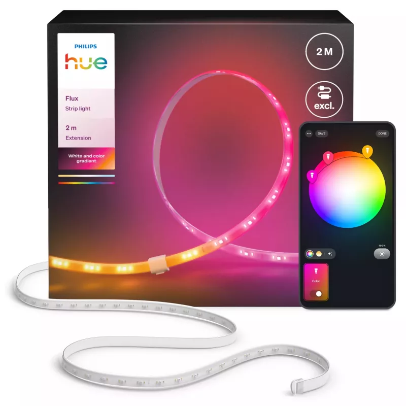 Philips Hue Flux juostinio šviestuvo ilginimo rinkinys — 2 m