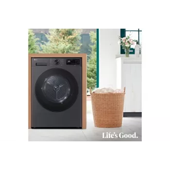 LG RHX5009TBB džiovyklė Laisvai pastatoma Priekinis pakrovimas 9 kg Grafitas