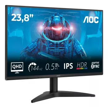 Monitorius AOC B3 Q24B36X 60.5 cm (23.8 colio) 2560 x 1440 pikselių Quad HD LED juodas