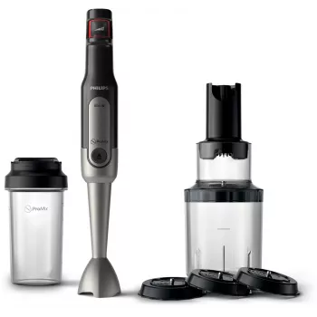 Panardintuvas Philips Viva Collection HR2656/90 juodas su šlifuotu plienu