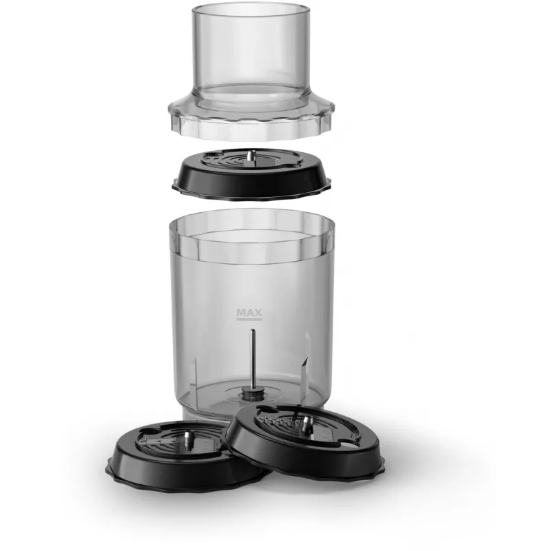 Panardintuvas Philips Viva Collection HR2656/90 juodas su šlifuotu plienu