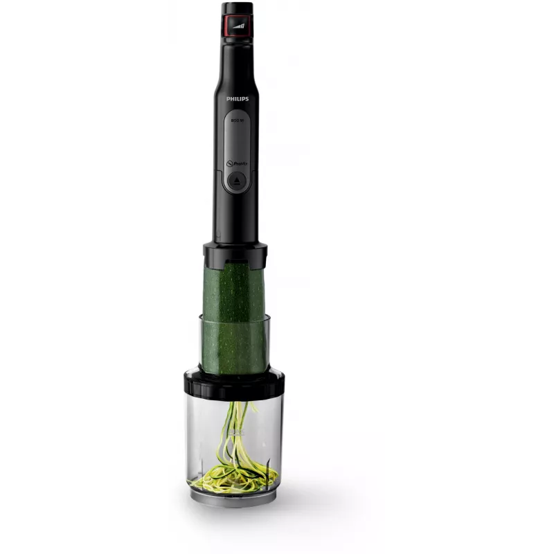 Panardintuvas Philips Viva Collection HR2656/90 juodas su šlifuotu plienu