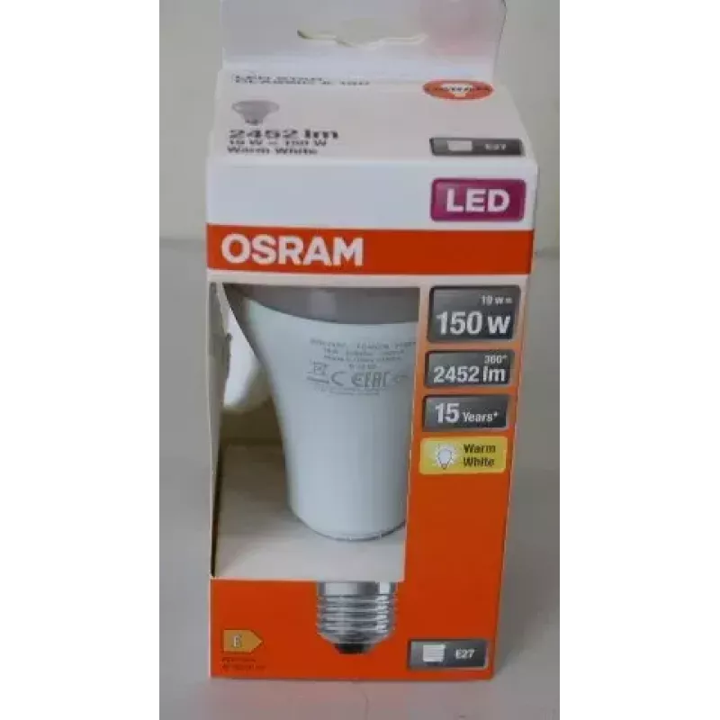 LEDvance Parathom Classic LED E27 19W 827 (Šilta balta) nediminuojama — pažeista pakuotė