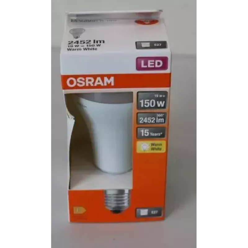 LEDvance Parathom Classic LED E27 19W 827 (Šilta balta) nediminuojama — pažeista pakuotė