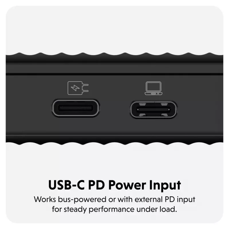 SSD dėklas Hyper HD2500GL M.2 PCIe SSD (USB4 Gen4, USB-C) Juodas