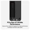 SSD dėklas Hyper HD2500GL M.2 PCIe SSD (USB4 Gen4, USB-C) Juodas