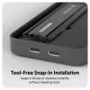SSD dėklas Hyper HD2500GL M.2 PCIe SSD (USB4 Gen4, USB-C) Juodas