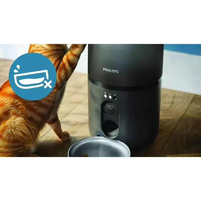 Automatinis gyvūnų šėrimo aparatas Philips 5000 serija PAW5320/02 su kamera, 4,5 L maisto ir vandens talpa, plastikinis korpusas, naudojimui patalpose
