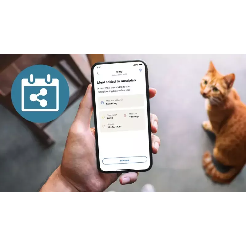 Automatinis gyvūnų šėrimo aparatas Philips 5000 serija PAW5320/02 su kamera, 4,5 L maisto ir vandens talpa, plastikinis korpusas, naudojimui patalpose