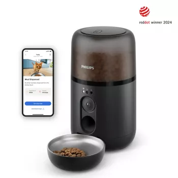 Automatinis gyvūnų šėrimo aparatas Philips 5000 serija PAW5320/02 su kamera, 4,5 L maisto ir vandens talpa, plastikinis korpusas, naudojimui patalpose