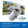 TP-Link Tapo C465 saulės energijos belaidė apsaugos kamera Ultra, 4K UHD, 850 nm, 512 GB