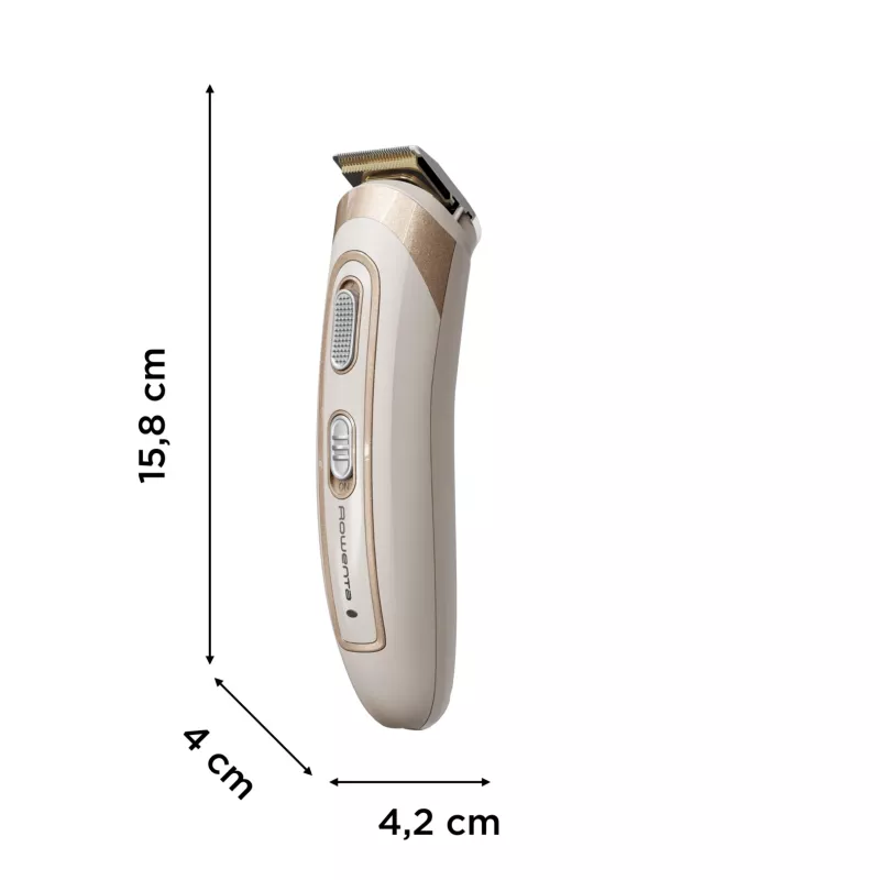 Rowenta TN9154F0 belaidė kirpimo mašinėlė, smėlio/b alta, 6 NiMH