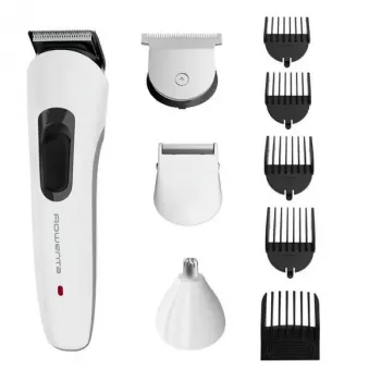 Plaukų kirpimo mašinėlė Rowenta TN8961F4 – belaidė / tinklo maitinimas, NiMH baterija, 1–12 mm ilgis, juoda ir balta