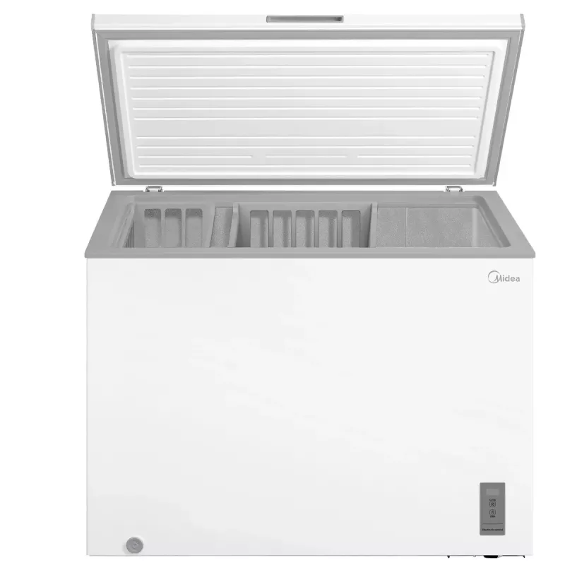 Šaldiklis skryninis Midea MDRC411FZE01 – 293 L, E energijos klasė, 14 kg/24h, baltas