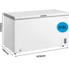 Šaldiklis Midea MDRC564FZE01 – laisvai pastatomas, 418 L, baltas