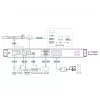 ATEN KL1108VN 8 prievadų Cat 5 Dual Rail LCD KVM per IP jungiklis, 19 colių, 1280 x 1024, metalinis, juodas, 1U